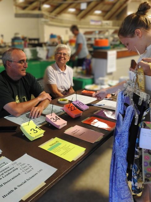 4-H project check in at the Waukesha County Fair