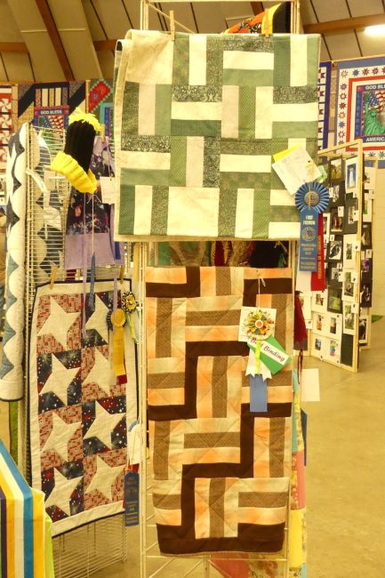 4-H quilting projects on display at the Waukesha County Fair